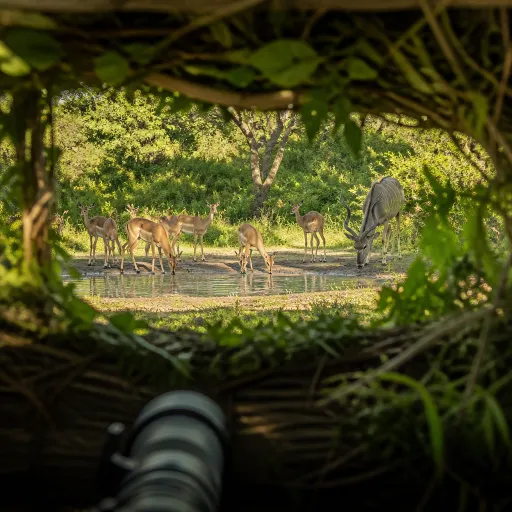 Safari photography hides: where to sit still and let the wildlife come to you