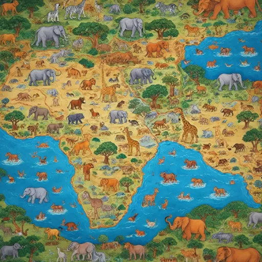 African safari travel field map: your essential guide to planning wildlife adventures