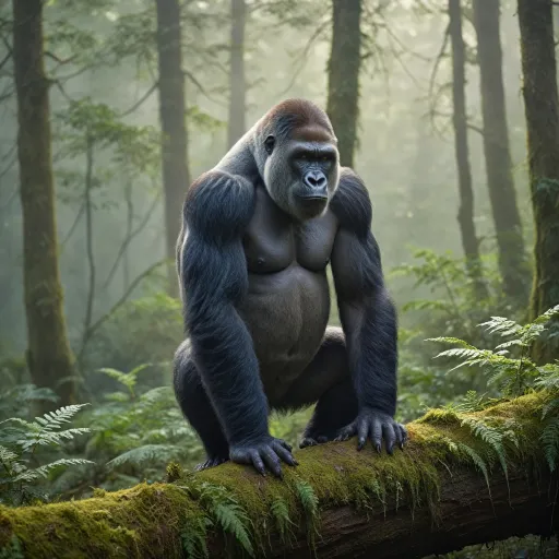 How much does a silverback gorilla really weigh in the wild