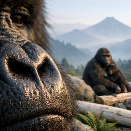 How a mountain gorilla nose becomes a passport to survival in the wild