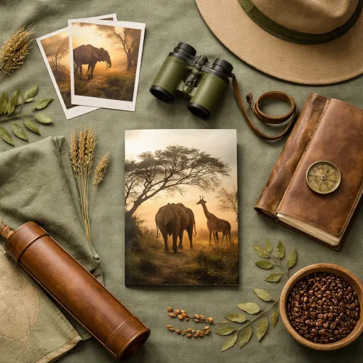 An elegant africa safari travel brouchure for unforgettable wildlife journeys