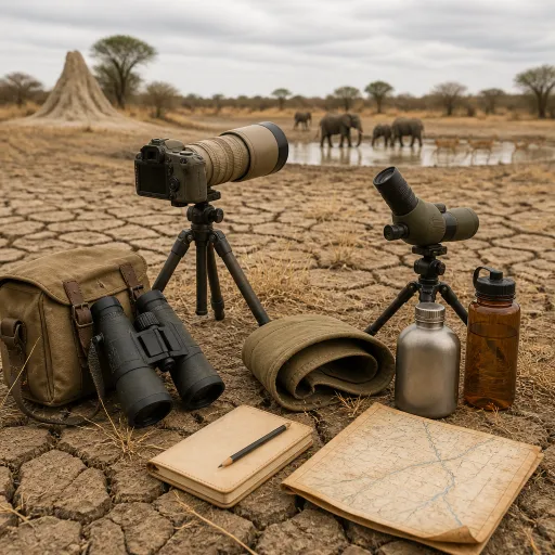 Peak dry season in Southern Africa: where the water dries up and the wildlife concentrates
